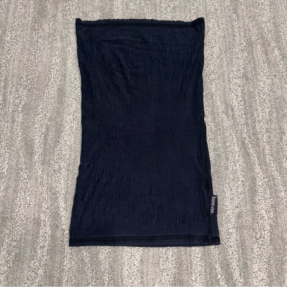 Harley Davidson Navy Blue Neck Gaitor 95% Silk Biker Motorcycle
